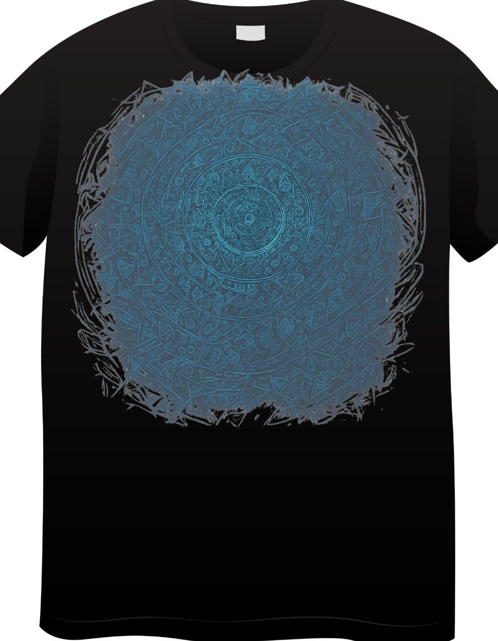 Premium black Mandala Graphic T-shirt
